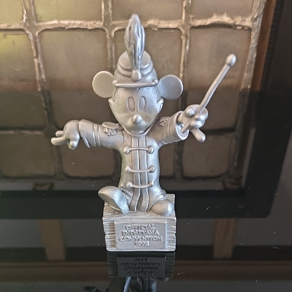 Vintage Pewter Mickey Mouse Conductor Figurine. 1993 Limited Edition 1700 Made.